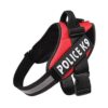 Saway Pet Store K9 Premium Red Dog Harness – Customizable Name Patch, Reflective Strap, and Heavy Duty Handle